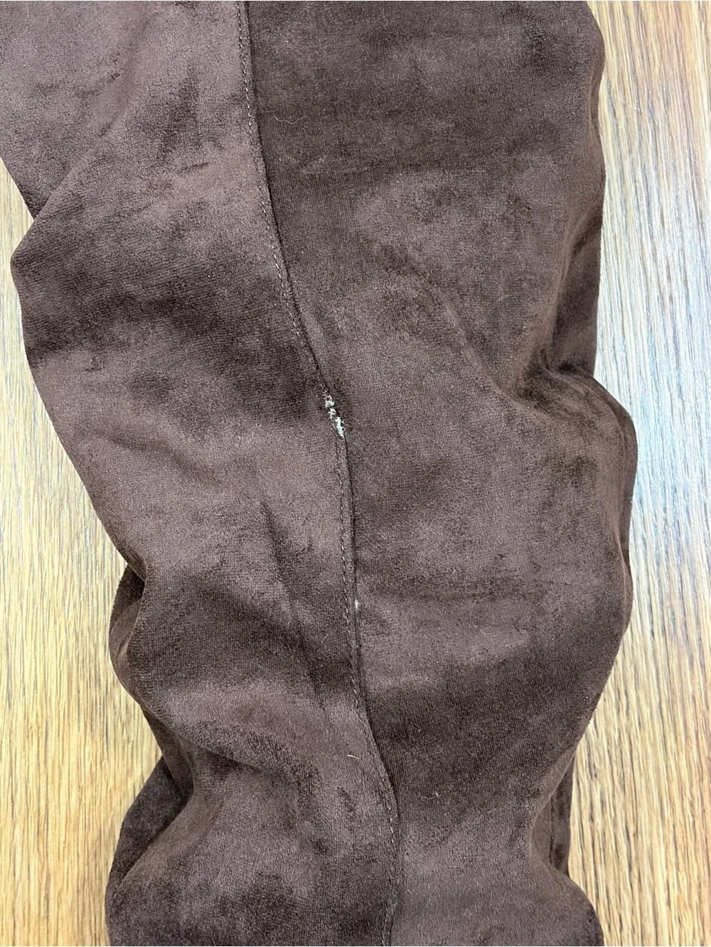 Sepia Faux Suede Low Stiletto Heel Slouchy Boots (8)